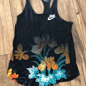 Nike RUN Racerback - Floral print